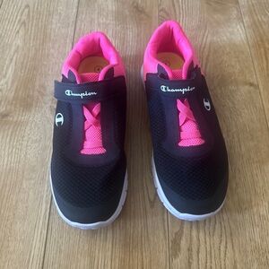 Champion Black and Neon Pink Girls Athletic Shoes 4